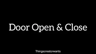 Door Open and Close - Sound Effect | Non copyright sound effects | TCW-SoundEffects