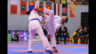 AKF2019 Junior Kumite Female +59kg Final KHASAIF FATMA vs KANG XINYU