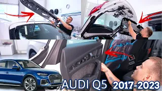 Audi Q5 2017-2023 Door panel removal, Rear tailgate panel removal, Rear spoiler removal