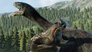 THERIZINOSAURUS VS INDORAPTOR - Jurassic World Evolution 2