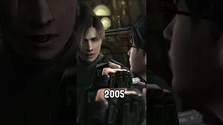 Resident Evil 4, 2005 vs 2023 Leon and Ada First Encounter #shorts