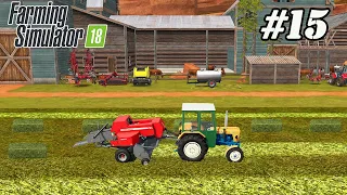 FS 18 COW FARM. Timelapse # 15. Selling beets. New field. Hay baling. Digging beets.