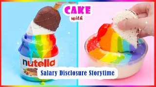 😰 Refusing Pay More Rent Because My Salary 🌈 Best Rainbow Cake Decorating Compilation Storytime