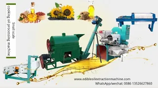 Groundnut sunflower soybean oil processing machine 3D animation video