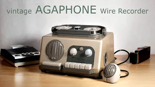 Retrotech - Vintage Agaphone (Agafon) Wire Recorder, demo, test & repair.