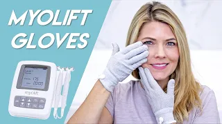 Myolift Conductive Gloves Microcurrent Tutorial - Over 40