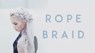 Rope braid (normal and french) tutorial | Kirsten Zellers