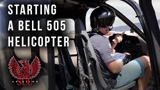 Bell 505 Helicopter Startup & Takeoff