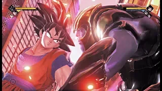 Thanos vs Goku, Naruto & Luffy | Jump Force