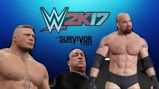 Brock Lesnar vs Goldberg | WWE 2K17 Survivor Series 2016 Simulation