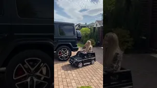 Mother and son both having fun in their Mercedes car and Marcedes jeep. #Shorts. #shorts