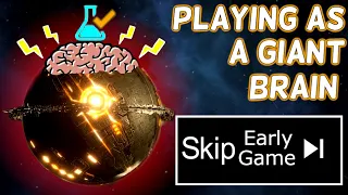 Playing As A Brain To Skip The Early Game! | Full Modded Playthrough Stellaris 3.3