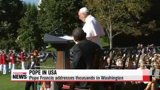 Pope Francis calls for action on climate change， meets Obama   교황， 기후변화•이민문제 정면