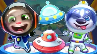 Talking Tom Gold Run vs Running Pet Decoration Home Astronaut Tom vs Astronaut Buck Gameplay