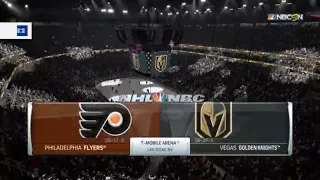 Playstation 4: NHL 18 - Philadelphia Flyers vs Las Vegas Golden Knights: True Broadcast Cam