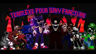 Four Way Fracture but is Sonic.exe Team vs Mario.exe Team - Friday Night Funkin Cover