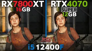 RX 7800 XT vs RTX 4070 Super | i5 12400F | Tested in 15 games