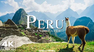 FLYING OVER THE PERU 4K UHD - Relaxing Music Along With Beautiful Nature Videos - 4K Video HD