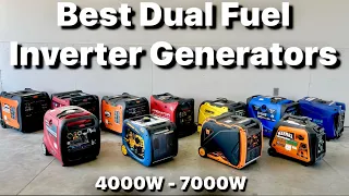 Best Dual Fuel 4K - 7K Inverter Generator Lineup | Genmax 7250W, ￼ Predator 5000W, Duromax 4500W