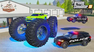 BUILDING CUSTOM OFFROAD HELLCAT & COPS HATE IT! ($200,000 BUILD) | FARMING SIMULATOR 2019