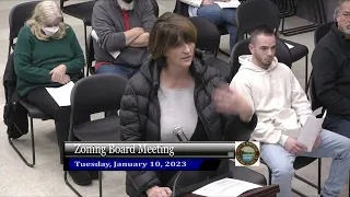 Zoning Board of Appeals Meeting 1-10-23