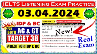 IELTS LISTENING PRACTICE TEST 2024 WITH ANSWERS | 03.04.2024