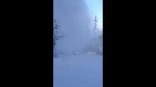 Pt2) Guy Throws Thousand Degree Boiling Water Watch It Turn To Ice)