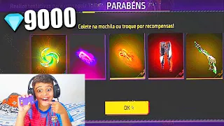 MEU IRMÃOZINHO ROUBOU MEU CARTÃO PRA COMPRAR O NOVO PUNHO ROXO NO FREE FIRE ESCONDIDO! 😡