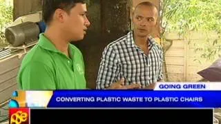 Going Green: Converting plastic waste to plastic chairs