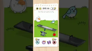 Brain test level 103 tom the cat wants to fly walkthrough solution