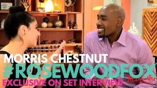 Morris Chestnut interview on set with FOX's Rosewood Cast and Creators #BehindtheScenes #RosewoodFOX