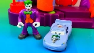 Lightning McQueen as Jokercar McQueen Batman captured by Joker