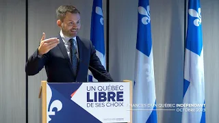 Un Québec libre de ses choix - Présentation du Budget de l'an 1 - Conférence de presse intégrale