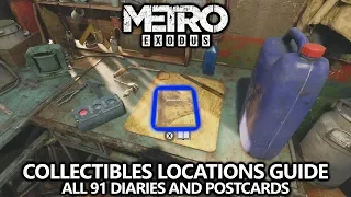 Metro Exodus - All 91 Collectibles Guide (Diaries & Postcards) - All Chapter Locations