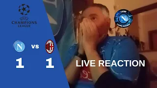 LIVE REACTION NAPOLI MILAN (1-1) 18/04/2023 QUARTI DI FINALE | CHAMPIONS LEAGUE