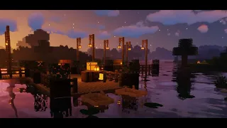 30 minutes of a perfectly cozy evening down by the quay with minecraft music