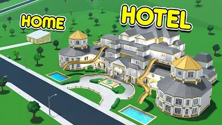 Turning HOME To 5 STAR HOTEL In Roblox Bloxburg