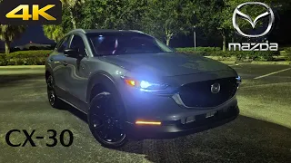 2022 Mazda CX-30 Carbon Edition - POV Night Drive 4K (Binaural Audio) 8 Speaker Sound System