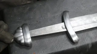 Forging a Viking sword part 2, making the guard and pommel.