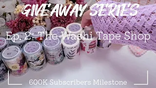 ASMR Unboxing + Journaling + International Giveaway (closed) ft. @TheWashiTapeShop