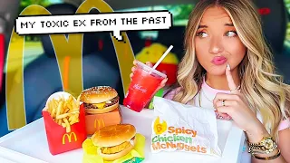 McDonald's MUKBANG + STORYTIME! my crazy ex-boyfriend! 💔