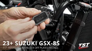 How to Install Smog Block Off Plate / AIS Block Off on 2023+ Suzuki GSX-8S by TST Industries