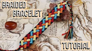 BRAIDED BRACELET TUTORIAL [CC] || Friendship Bracelets