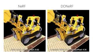 DONeRF: Towards Real-Time Rendering of Compact Neural Radiance Fields using Depth Oracle Networks