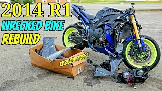 2014 R1 WRECKED Bike Rebuild (Part 1 Damage Assessment)