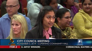 Cupertino City Council Meeting - November 5, 2019 (Part 1)