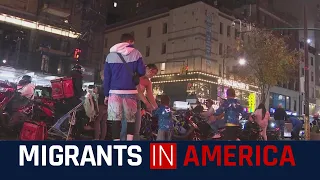 NYC migrant family seeking new shelter | Migrants in America