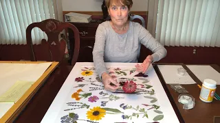 Pressed Flower Art - Summer Garden