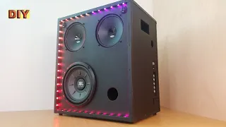 DIY: Portable Subwoofer Boombox Bluetooth Speaker