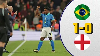 Brazil Secures 1-0 Victory Over England as Endrick Nets Decisive Goal | Match Highlights 🇧🇷⚽️